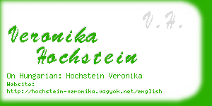 veronika hochstein business card